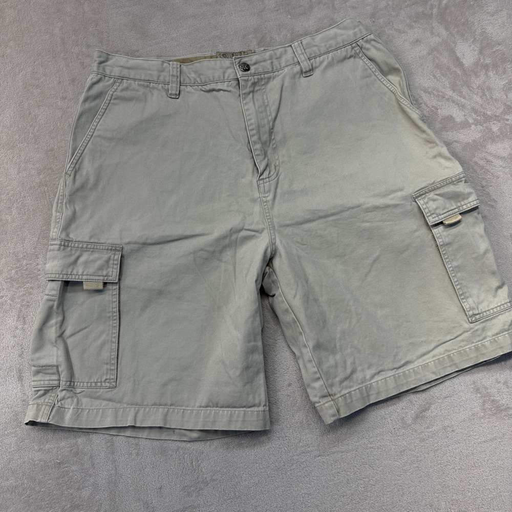 Vintage Quiksilver Shorts Men's‎ 36 Cargo Khaki Utility Multi Pocket Y2K Skater